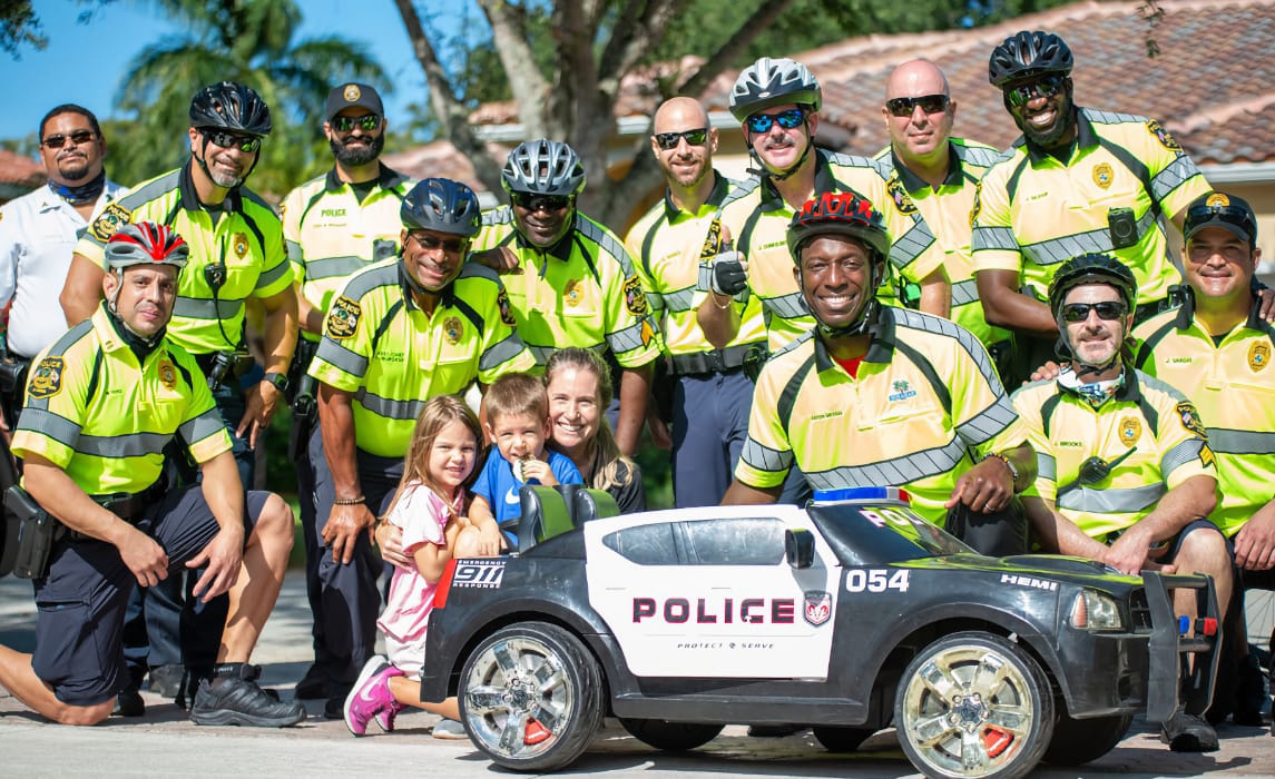 Wayne Messam with Police Department